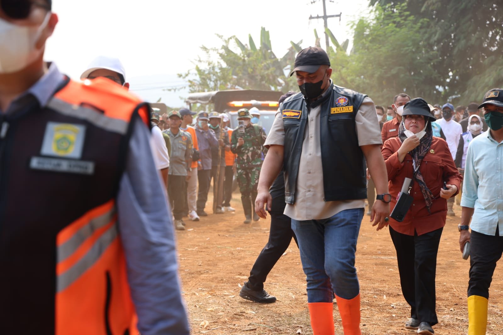 Rudy Susmanto Pimpin Apel Sinergi Bogor Tangani Kebakaran TPA Galuga