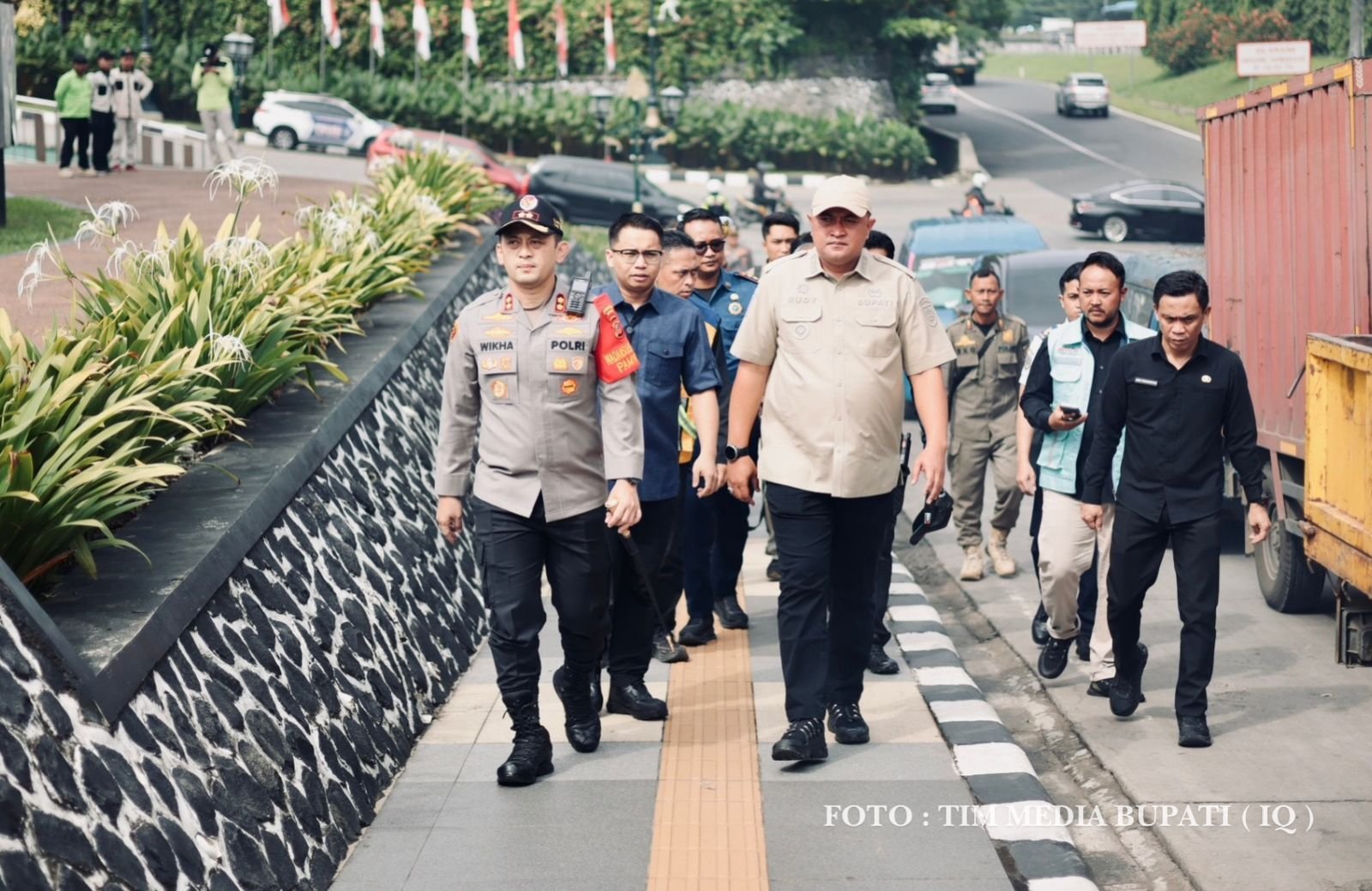 Bupati Bogor Cek Jalur Kunjungan Presiden Prabowo ke Unhan