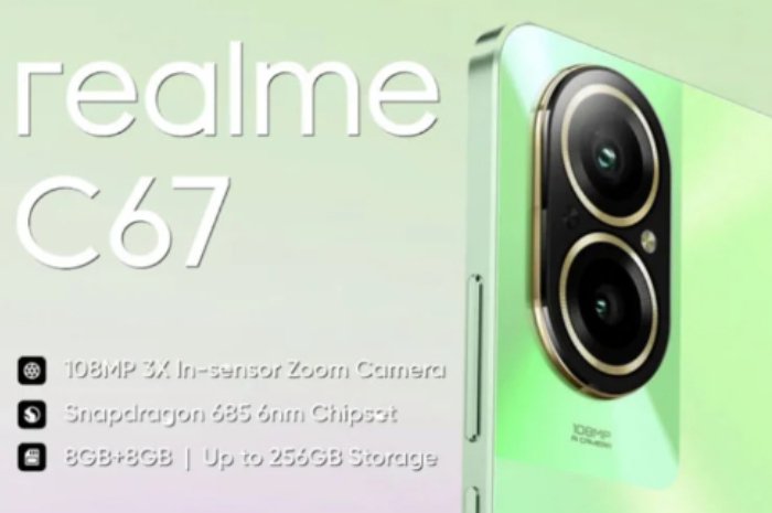 Bikin Kaget Anak Muda Bogor, HP Terbaru Realme C67 Kamera 108MP Android 14 ini Cuma Dijual Harga 2 Jutaan